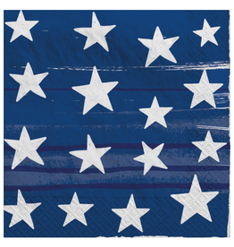 Amscan - Holiday Painted Patriotic Beverage Napkins - 50ct