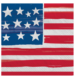 Amscan - Holiday Painted Patriotic Luncheon Napkins - 50ct