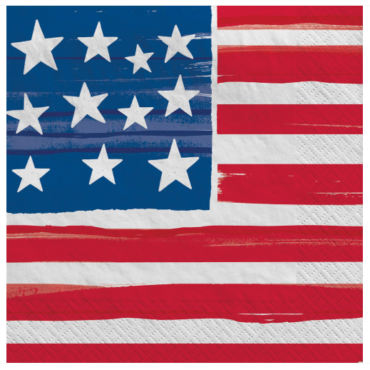 Amscan - Holiday Painted Patriotic Luncheon Napkins - 50ct