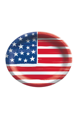 Amscan - Holiday Painted Patriotic Oval Plates, 12"