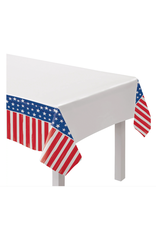 Amscan - Holiday Painted Patriotic Plastic Table Cover
