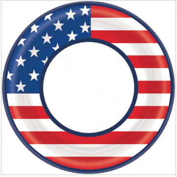 Star Spangled 7" Plate - 40ct