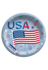 Amscan - Holiday Patriotic Celebration Plates, 7"