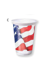 Creative Converting Patriotic Flag - 16oz Tumbler