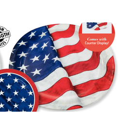 Creative Converting Patriotic Flag - Oval Platter