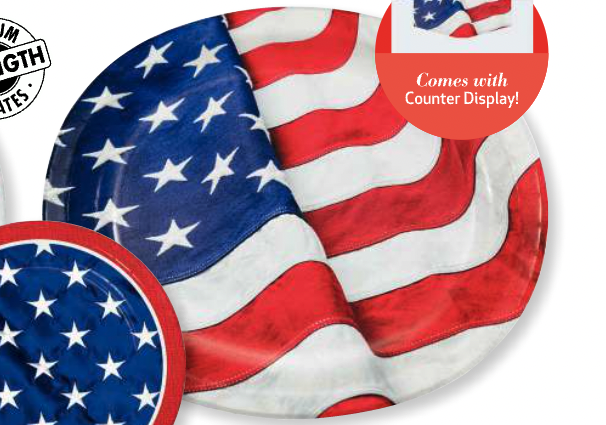 Creative Converting Patriotic Flag - Oval Platter