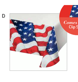 Creative Converting Patriotic Flag - Tablecover