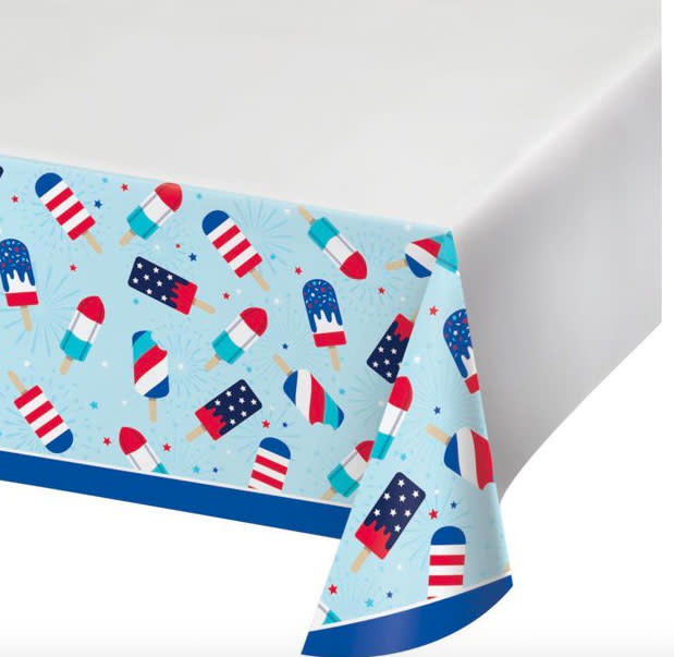 Creative Converting Patriotic Popsicles - Paper Table Cover - 54x102