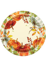 Unique Fall Watercolor Pumpkin 10" Plate