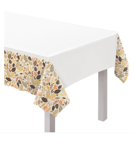 Amscan - Holiday Golden Autumn Plastic Table Cover 54" X 102"