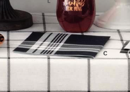 Unique Holiday Modern Thanksgiving - Plaid Lunch Napkin