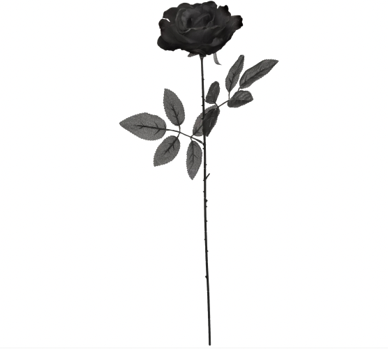 Amscan - Holiday Black Fabric Rose