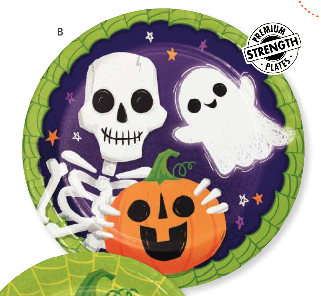 Creative Converting - Holiday Colorful Halloween - 9" Plates