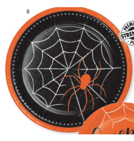 Creative Converting Humorous Halloween - Spider 9" Plates