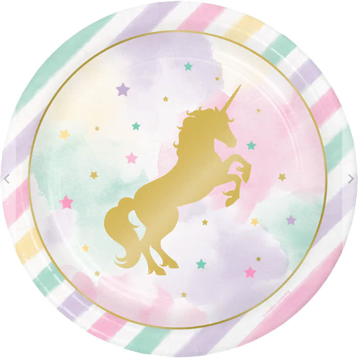 Creative Converting Unicorn Sparkle - 9" Plates