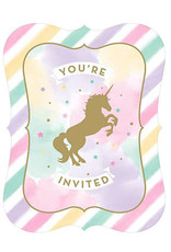Creative Converting Unicorn Sparkle Invitations