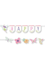 Creative Converting Fairy Forest Shaped Banner w/ Ribbon