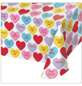 Creative Converting Candy Hearts Tablecover
