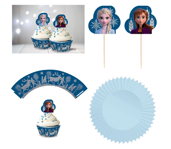 Disney Frozen 2 Glitter Cupcake Kit