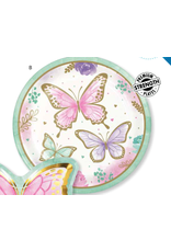 Creative Converting Butterfly Shimmer 9" Plates