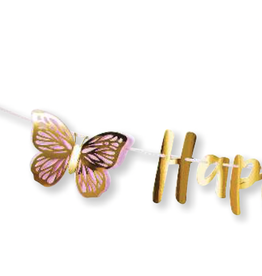 Creative Converting Butterfly Shimmer Letter Ribbon Banner