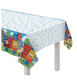 Party Town Paper Tablecover