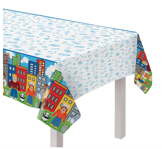 Party Town Paper Tablecover