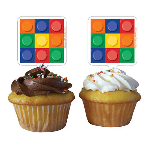 Creative Converting Block Party - Cupcake Toppers