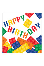 Creative Converting Block Party - Napkins, Luncheon "Happy Birthday"