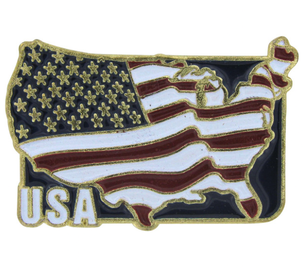 Online Stores Lapel Pin - USA Country Pin Flag