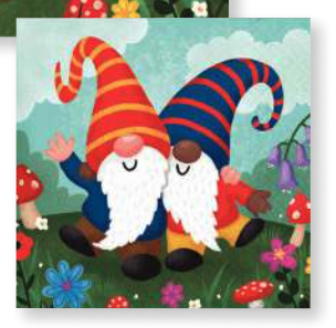 Creative Converting Party Gnomes Bev Napkins (YARD SALE)