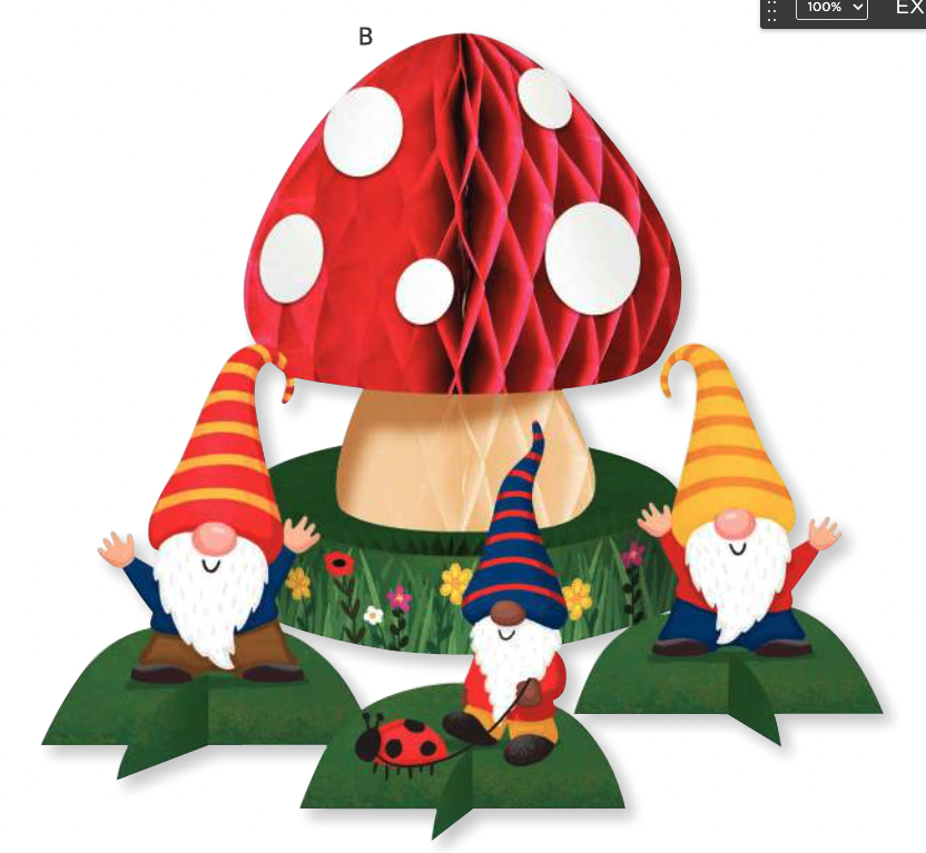 Creative Converting Party Gnomes Centerpiece (YARD SALE)