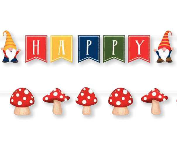 Creative Converting Party Gnomes Shaped Banner (Clearance)