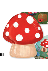 Creative Converting Party Gnomes Shaped Mushroom Plate