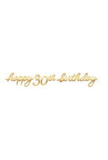 Golden Age Birthday 30th Letter Banner