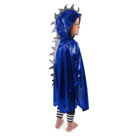 Little Adventures Dragon Cloak Blue/Silver