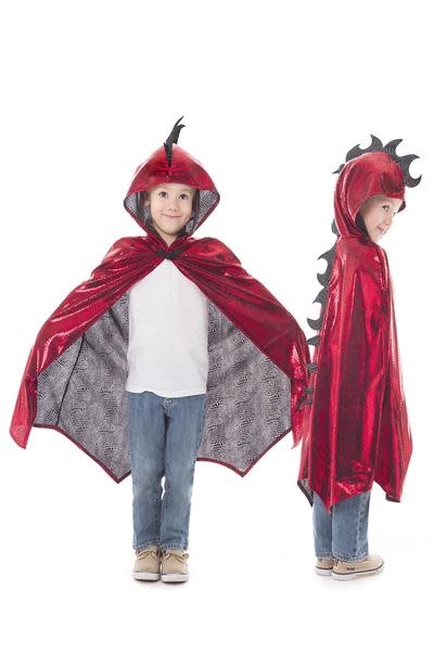 Little Adventures Dragon Cloak Red/Black