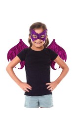 Little Adventures Dragon Wing and Mask Set - Pink/Purple