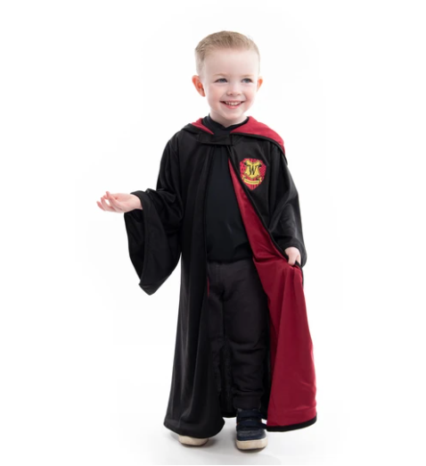 Little Adventures Wizard Robe Red Hooded - Small/Medium