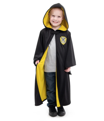 Little Adventures Wizard Robe Yellow Hooded - Small/Medium