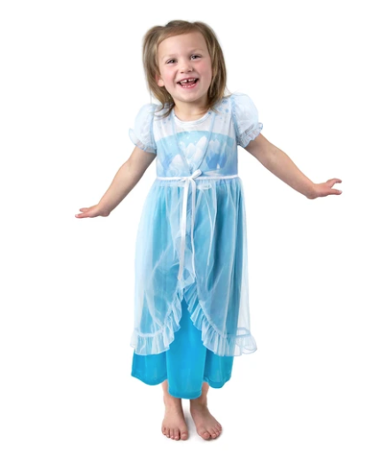 Little Adventures Nightgown With Robe - Ice Princess - Size 6