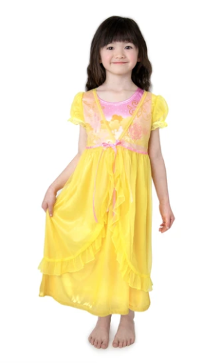 Little Adventures Nightgown With Robe - Yellow Beauty - Size 10