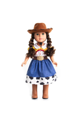 Little Adventures Doll Dress - Cowgirl w/Hat