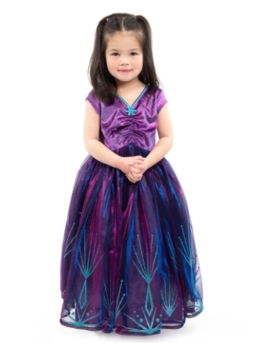 Little Adventures Purple Ice Princess Dress - Small