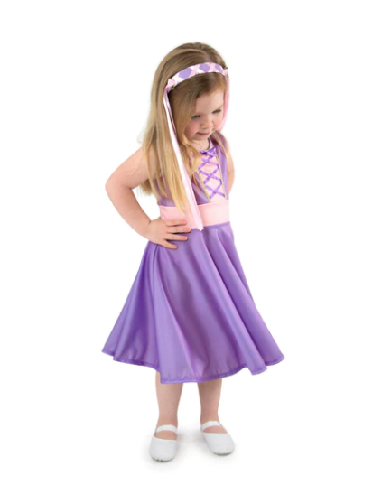 Little Adventures Twirl Dress - Rapunzel - Size 10