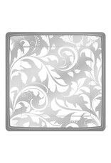 Silver Elegant Scroll - Plates, 7" Square