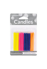 Creative Converting Candles - Assorted Flourescent 24ct