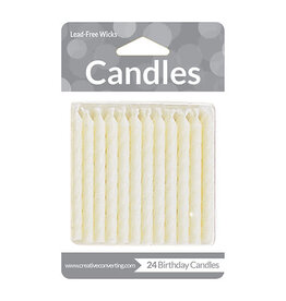 Creative Converting Candles - White 2.5" 24ct