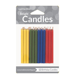 Creative Converting Candles - Magic Re-Light Solids12ct