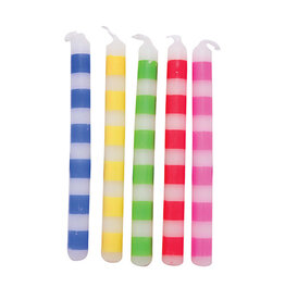 Creative Converting Candles - Striped Multicolor